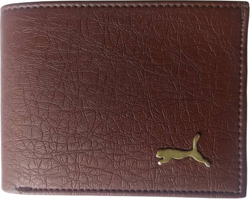 Puma Boys Casual Brown Artificial Leather Wallet(4 Card Slots)