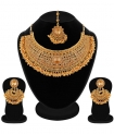 Alloy Golden Traditional 18kt Gold Plated Necklaces Set