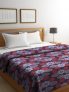 BOMBAY DYEING Purple Geometric AC Room Double Bed Blanket