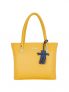 Aliena Ochre Yellow Solid Medium Shoulder Handbag