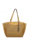 Giordano Yellow Perforated Tote Handbag