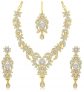 Gold Plated Australian Diamond Stone Studded Necklace Set