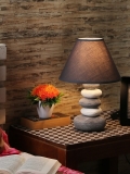 House Of Accessories Grey Table Lamp