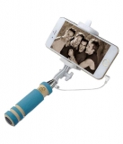 Maddcell Blue Aux Wire Selfie Stick – 90 cm