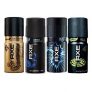 Pack Of 4  AXE  Deodorants Body Spray For Men
