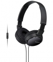 Sony MDR-ZX110AP Zx Series Extra Bass Smartphone Headset With Mic (Black )